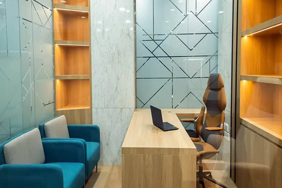Mirror in office decoration 01